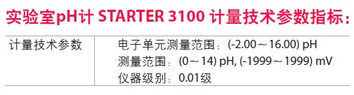 奥豪斯台式ph计 STARTER 3100 上海金畔科学器材有限公司