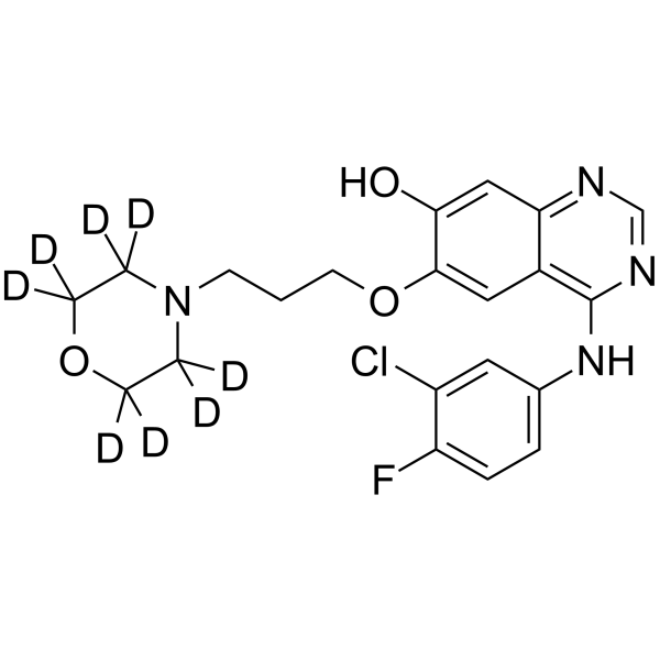O-Desmethyl gefitinib D8 Chemical Structure O-Desmethyl gefitinib D8