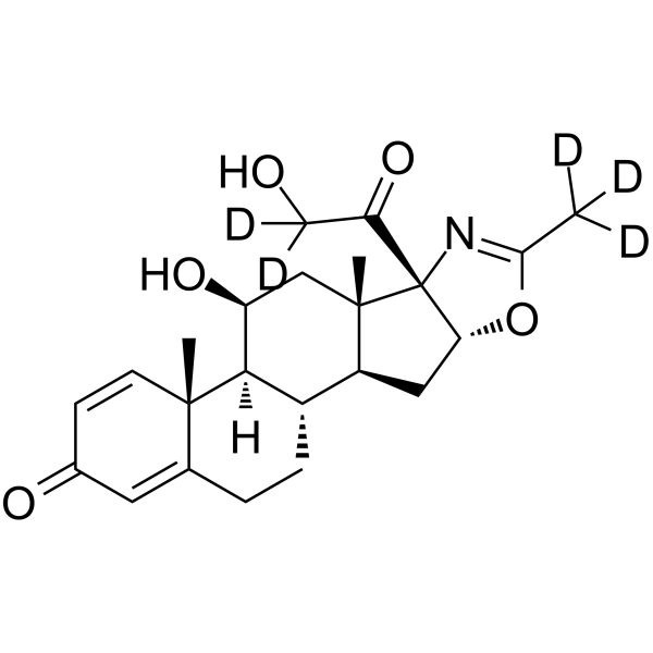 21-Desacetyldeflazacort-D5 Chemical Structure 21-Desacetyldeflazacort-D5