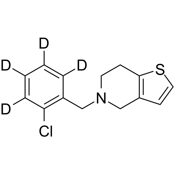 Ticlopidine-d4 Chemical Structure Ticlopidine-d4(Synonyms: PCR 5332-d4)