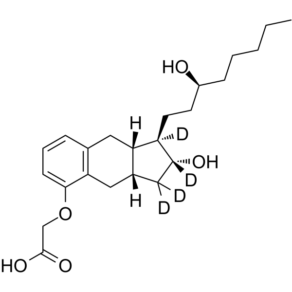 Treprostinil-d4 Chemical Structure Treprostinil-d4(Synonyms: UT-15-d4)