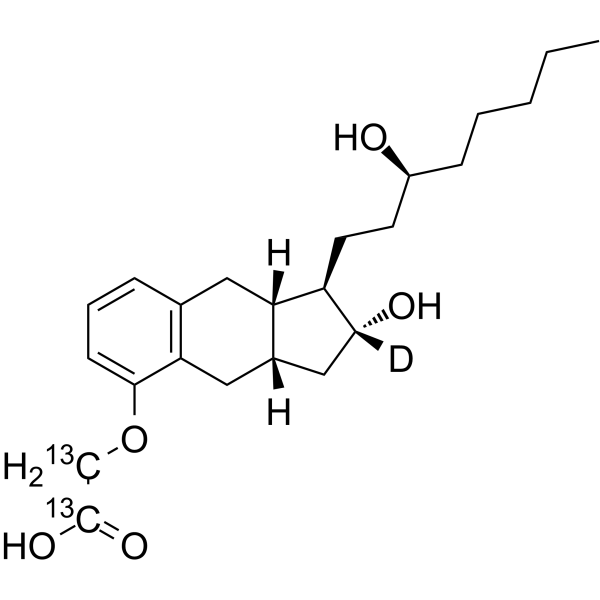 Treprostinil-13C2,d1 Chemical Structure Treprostinil-13C2,d1(Synonyms: UT-15-13C2,d1)