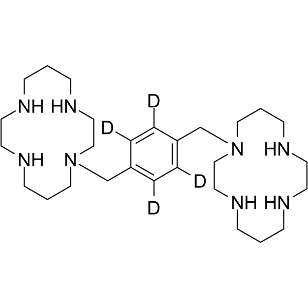 Plerixafor-d4 Chemical Structure Plerixafor-d4(Synonyms: 普乐沙福 d4)