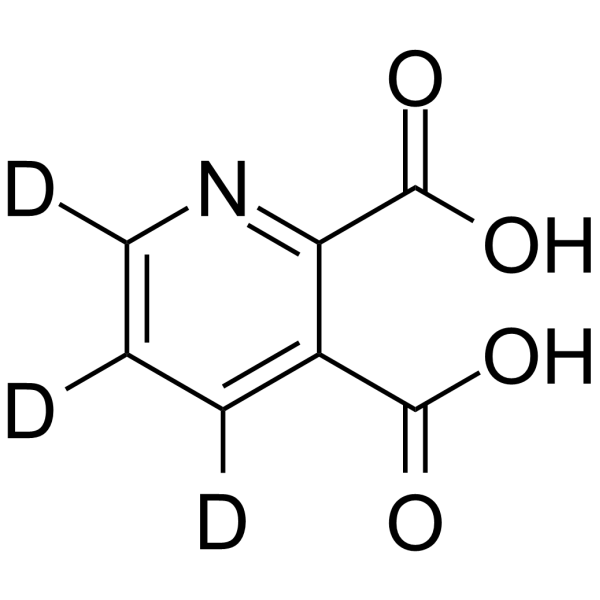 Quinolinic acid-d3 Chemical Structure Quinolinic acid-d3(Synonyms: 喹啉酸 d3)