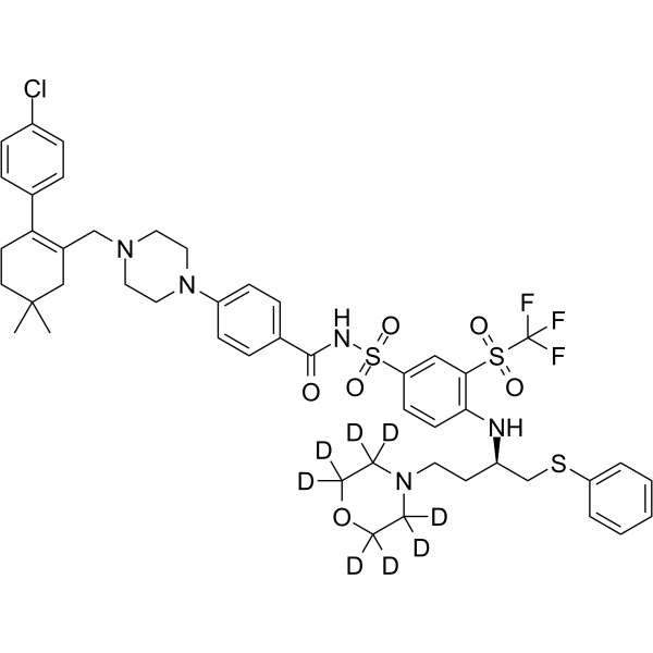 Navitoclax-d8 Chemical Structure Navitoclax-d8(Synonyms: 生根粉263 d8)