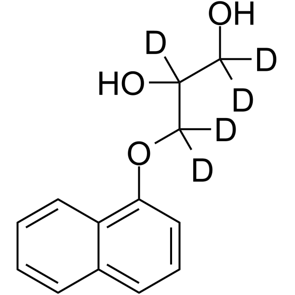 Propranolol glycol-d5 Chemical Structure Propranolol glycol-d5