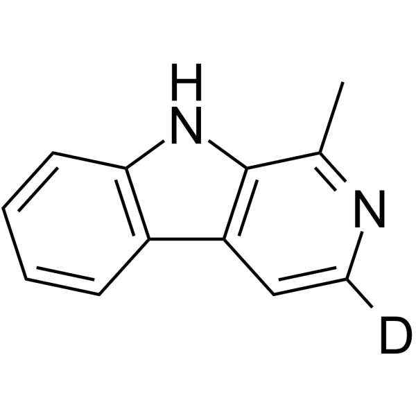 Harmane-d1 Chemical Structure Harmane-d1(Synonyms: 哈尔满碱 d1)