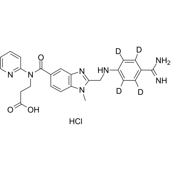 Dabigatran-d4 hydrochloride(Synonyms: 达比加群 D4 盐酸盐; BIBR-953-d4 hydrochloride)