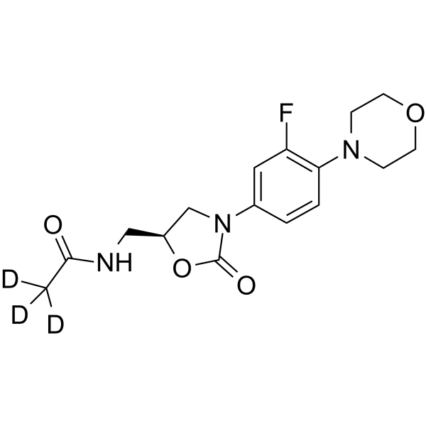 Linezolid-d3 Chemical Structure Linezolid-d3(Synonyms: PNU-100766-d3)