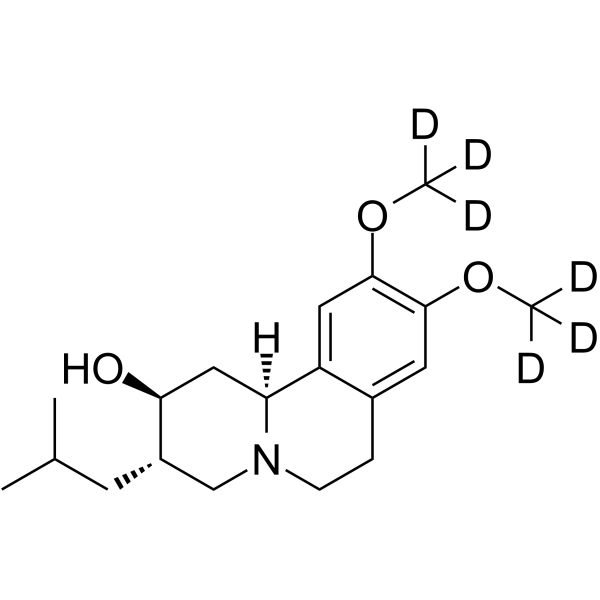 (2S,3S,11bS)-Dihydrotetrabenazine-d6 Chemical Structure (2S,3S,11bS)-Dihydrotetrabenazine-d6