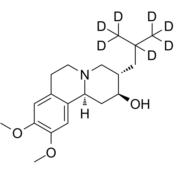 trans-Dihydro Tetrabenazine-d7 Chemical Structure trans-Dihydro Tetrabenazine-d7