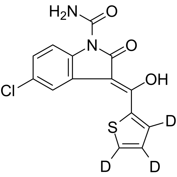 Tenidap-d3 Chemical Structure Tenidap-d3(Synonyms: CP-66248-d3)