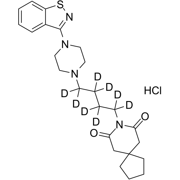 Tiospirone-d8 hydrochloride Chemical Structure Tiospirone-d8 hydrochloride