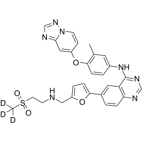 ARRY-380 analog-d3 Chemical Structure ARRY-380 analog-d3