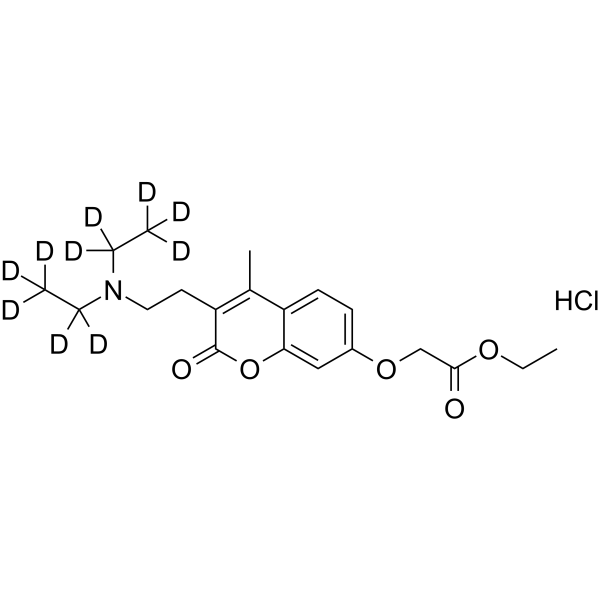 Chromonar-d10 hydrochloride Chemical Structure Chromonar-d10 hydrochloride