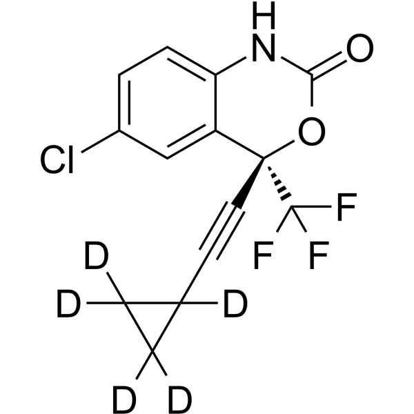 Efavirenz-d5 Chemical Structure Efavirenz-d5(Synonyms: 依法韦仑 d5)