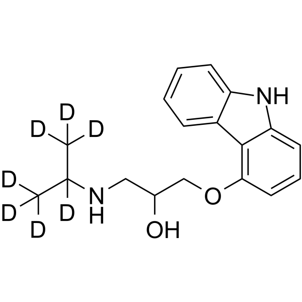 Carazolol-d7 Chemical Structure Carazolol-d7(Synonyms: (±)-Carazolol-d7; DL-Carazolol-d7; Suacron-d7)
