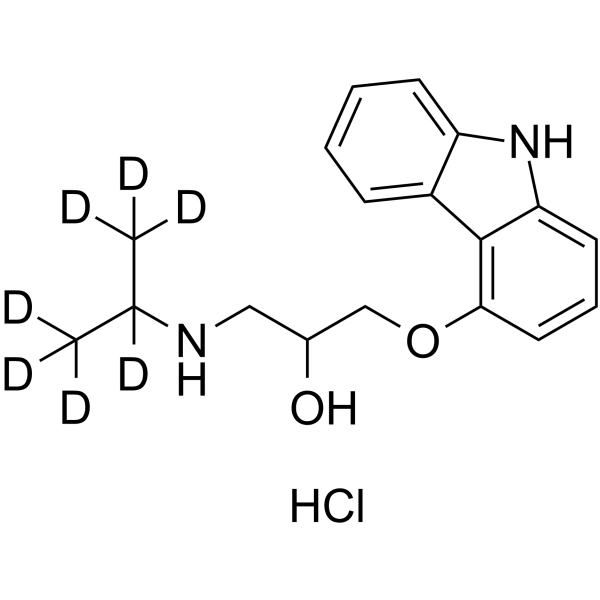 Carazolol-d7 hydrochloride Chemical Structure Carazolol-d7 hydrochloride