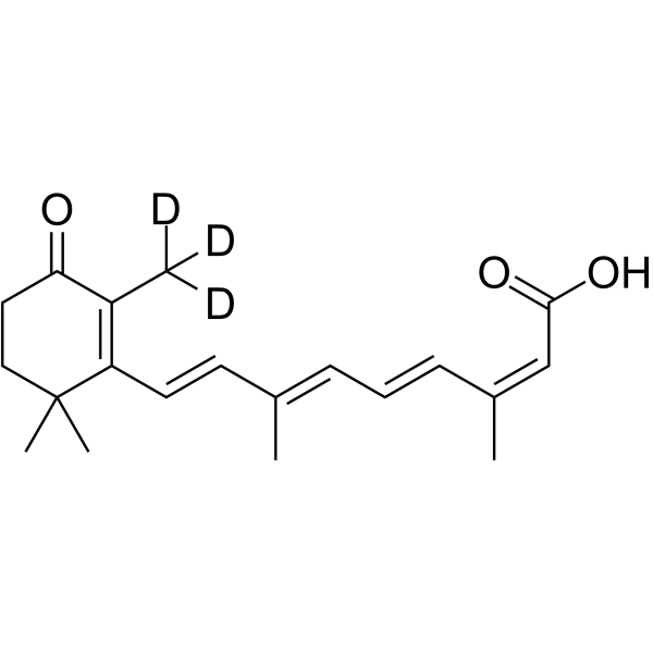 13-cis-4-Oxoretinoic acid-d3 Chemical Structure 13-cis-4-Oxoretinoic acid-d3(Synonyms: 4-Keto 13-cis-retinoic acid-d3; 4-Oxoisotretinoin-d3)