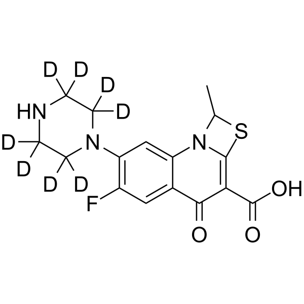 Ulifloxacin-d8 Chemical Structure Ulifloxacin-d8
