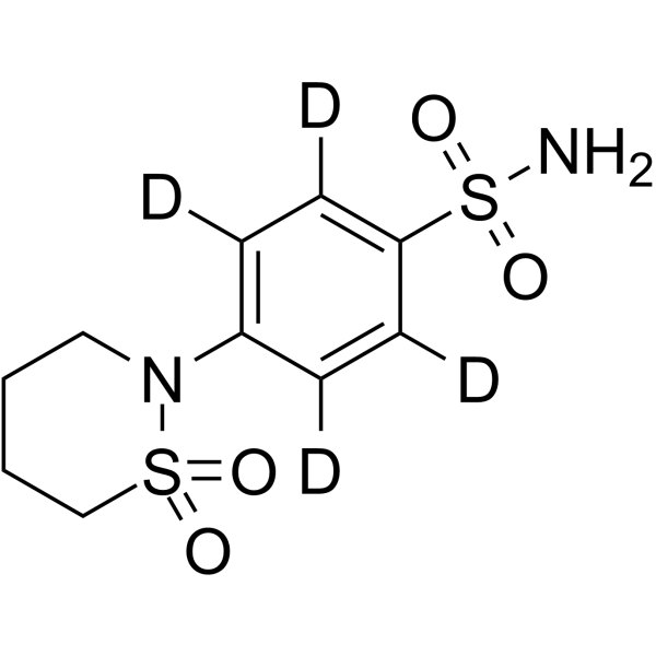 Sulthiame-d4 Chemical Structure Sulthiame-d4(Synonyms: 舒噻嗪 d4)