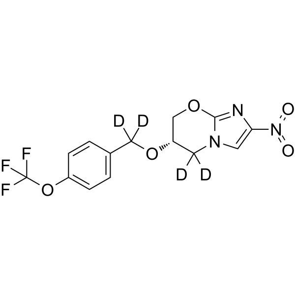 Pretomanid-d4 Chemical Structure Pretomanid-d4