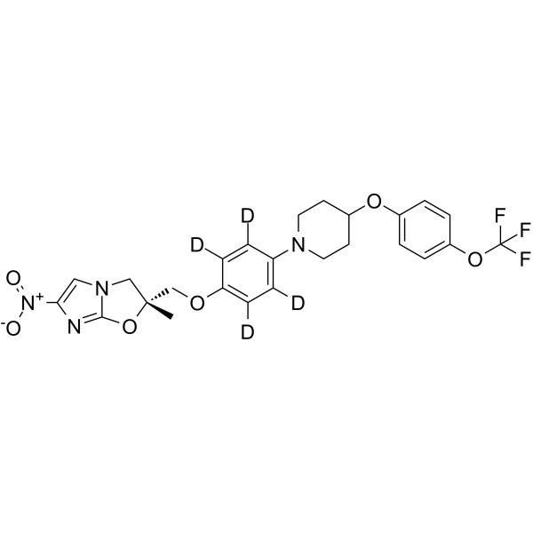 Delamanid-d4 Chemical Structure Delamanid-d4(Synonyms: OPC-67683-d4)
