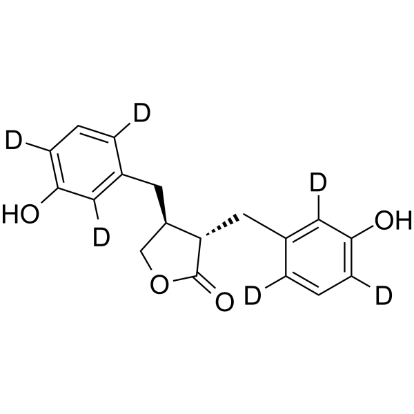 Enterolactone-d6 Chemical Structure Enterolactone-d6