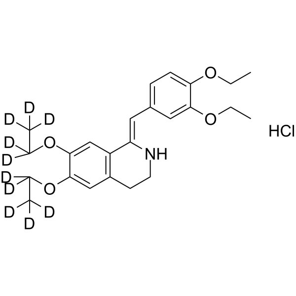 Drotaverine-d10 hydrochloride Chemical Structure Drotaverine-d10 hydrochloride