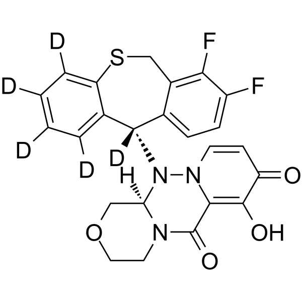 Baloxavir-d5 Chemical Structure Baloxavir-d5(Synonyms: Baloxavir acid-d5; S-033447-d5)