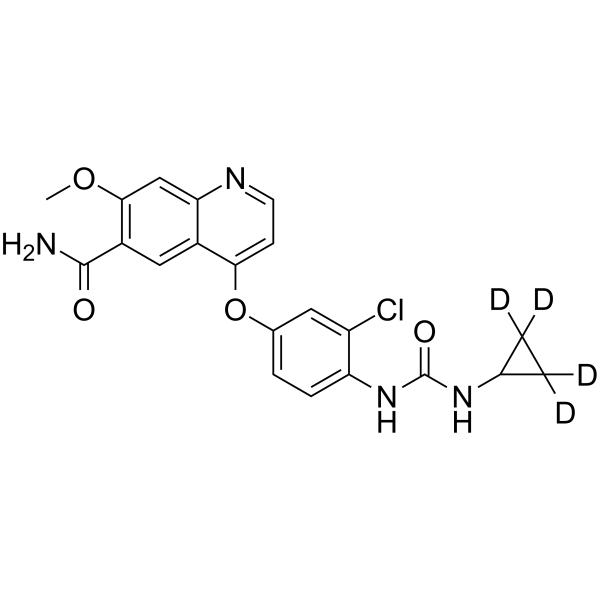 Lenvatinib-d4 Chemical Structure Lenvatinib-d4(Synonyms: E7080-d4)