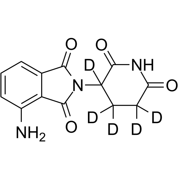 Pomalidomide-d5 Chemical Structure Pomalidomide-d5(Synonyms: CC-4047-d5)