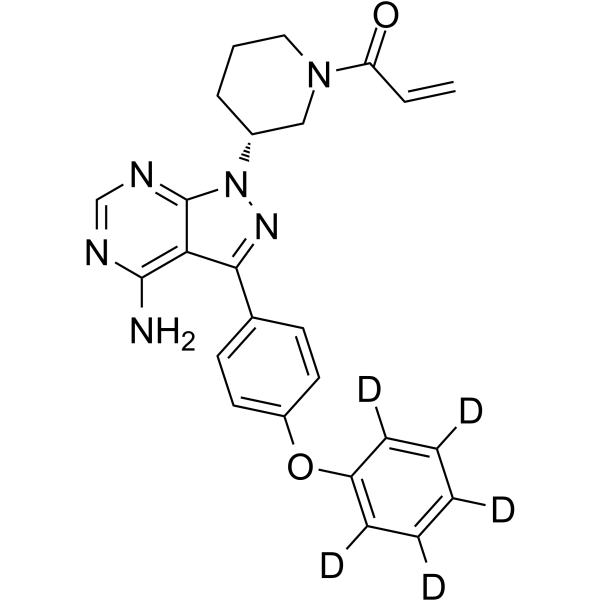 Ibrutinib-d5 Chemical Structure Ibrutinib-d5(Synonyms: PCI-32765-d5)