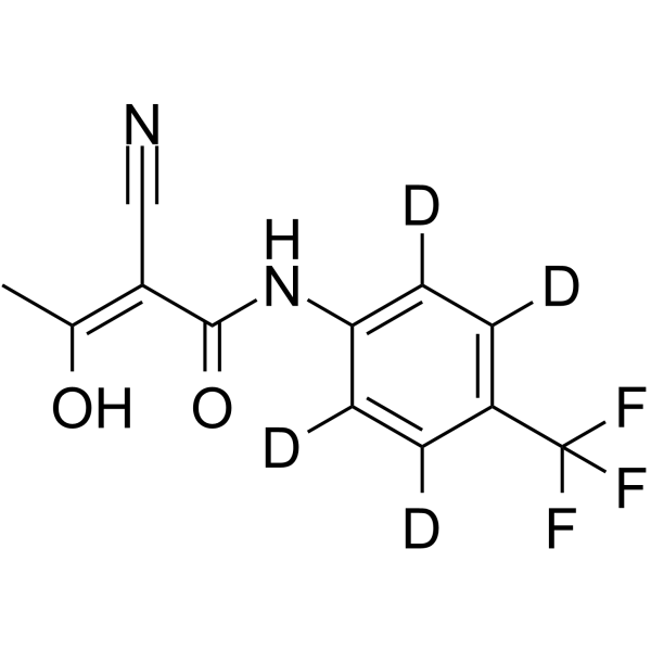 Teriflunomide-d4 Chemical Structure Teriflunomide-d4