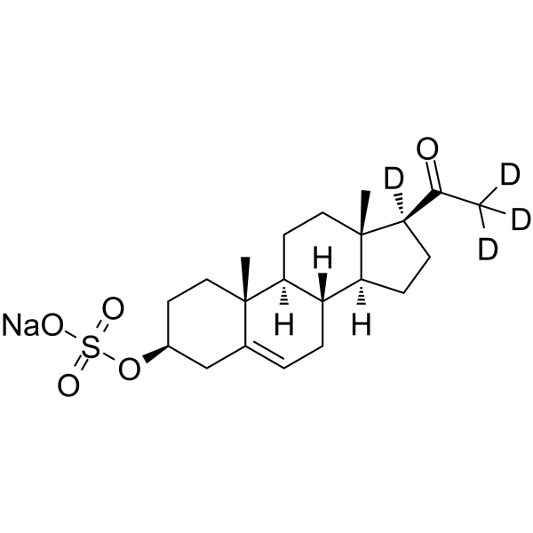 Pregnenolone monosulfate-d4 sodium(Synonyms: 3β-Hydroxy-5-pregnen-20-one monosulfate-d4 sodium)