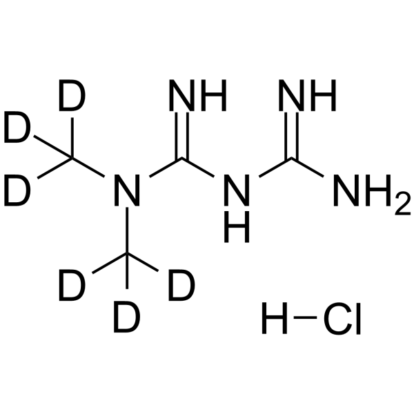 Metformin-d6 hydrochloride(Synonyms: 1,1-Dimethylbiguanide-d6 hydrochloride)