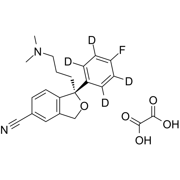 (R)-Citalopram-d4 oxalate Chemical Structure (R)-Citalopram-d4 oxalate