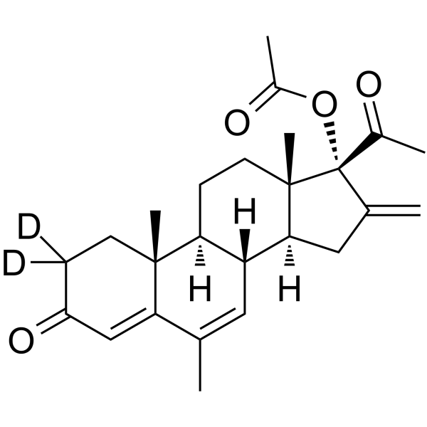 Melengestrol acetate-d2 Chemical Structure Melengestrol acetate-d2