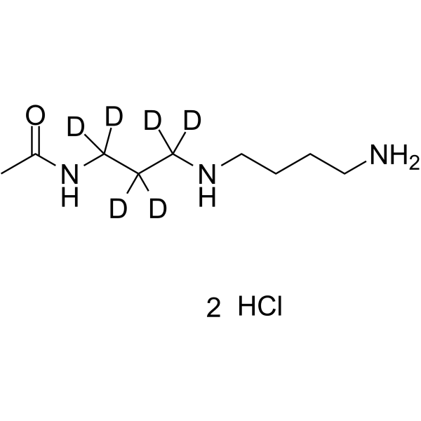 N1-Acetylspermidine-d6 hydrochloride Chemical Structure N1-Acetylspermidine-d6 hydrochloride