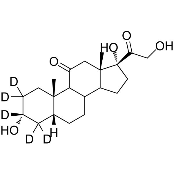 Tetrahydrocortisone-d5 Chemical Structure Tetrahydrocortisone-d5