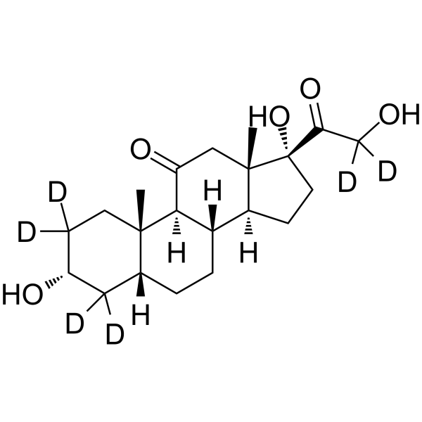 Tetrahydrocortisone-d6 Chemical Structure Tetrahydrocortisone-d6