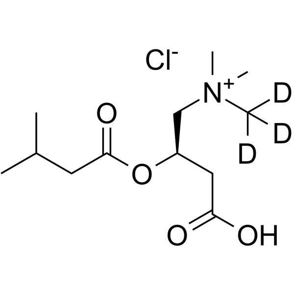 Isovalerylcarnitine-d3 chloride Chemical Structure Isovalerylcarnitine-d3 chloride