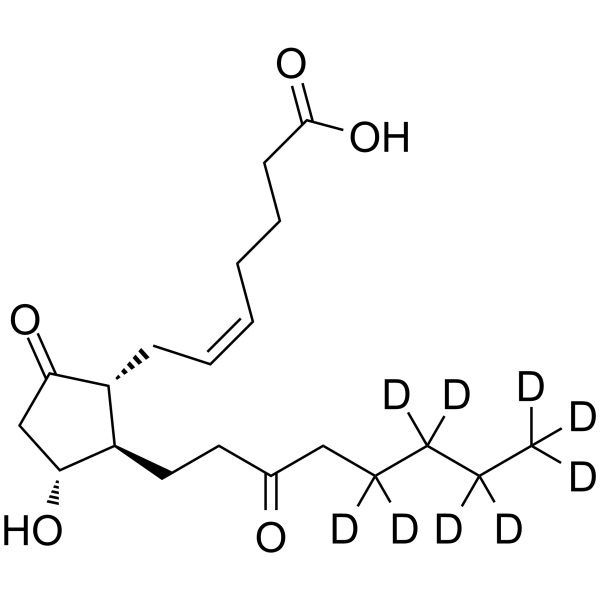 13,14-Dihydro-15-keto-PGE2-d9 Chemical Structure 13,14-Dihydro-15-keto-PGE2-d9