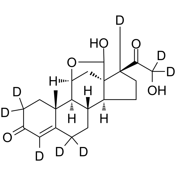Aldosterone-d8 Chemical Structure Aldosterone-d8(Synonyms: 醛固酮 d8)
