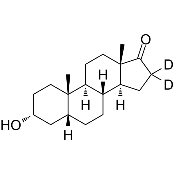 Etiocholanolone-d2 Chemical Structure Etiocholanolone-d2(Synonyms: 5β-Androsterone-d2)