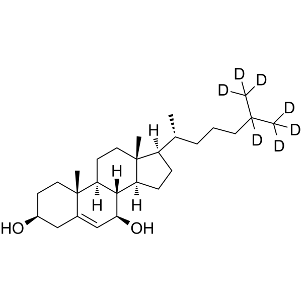 7ß-Hydroxycholesterol-d7 Chemical Structure 7ß-Hydroxycholesterol-d7