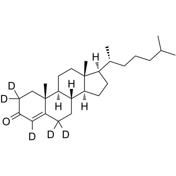Cholestenone-d5 Chemical Structure Cholestenone-d5(Synonyms: 4-Cholesten-3-one-d5)