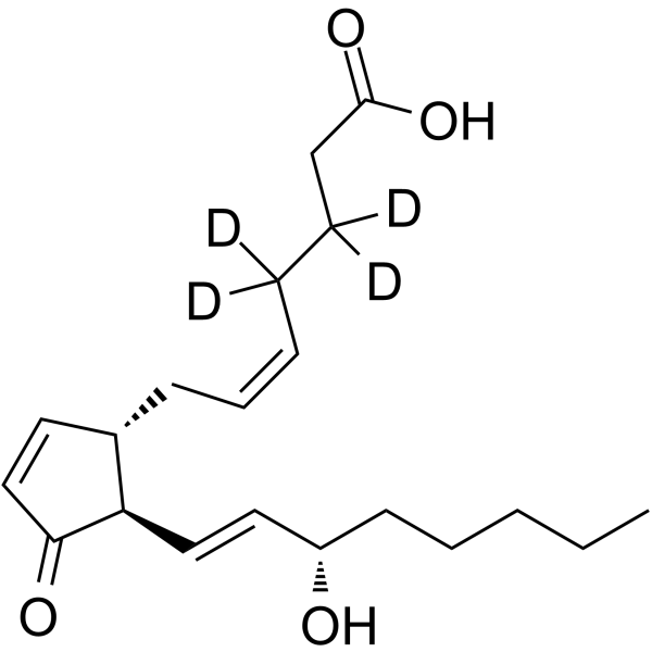 Prostaglandin J2-d4 Chemical Structure Prostaglandin J2-d4