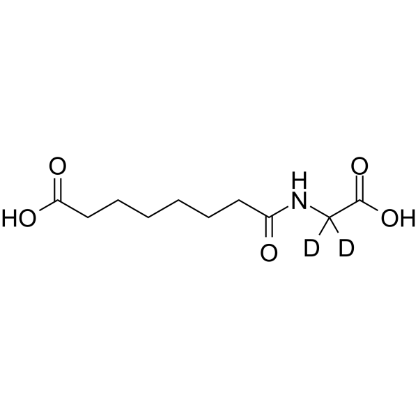 Suberylglycine-d2 Chemical Structure Suberylglycine-d2