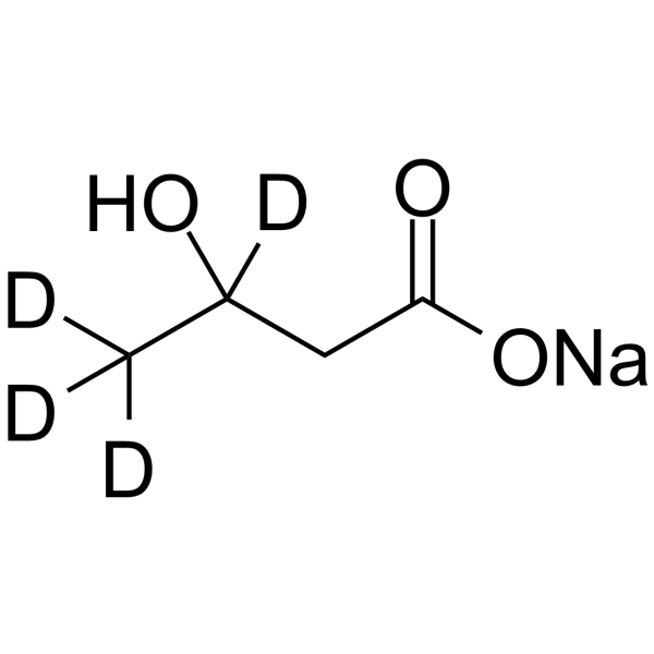 3-Hydroxybutyric acid-d4 sodium Chemical Structure 3-Hydroxybutyric acid-d4 sodium(Synonyms: β-Hydroxybutyric acid-d4 sodium)